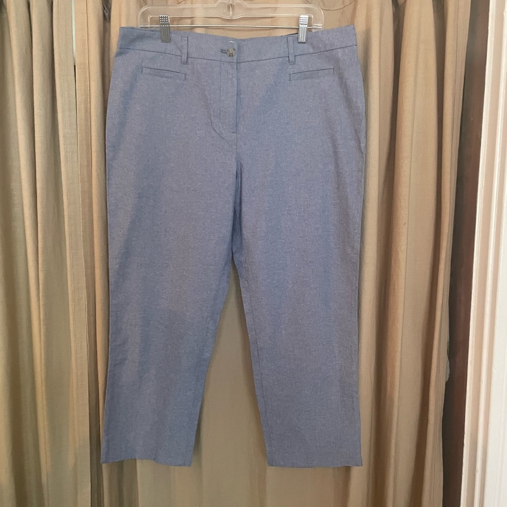 Talbots cropped blue pants new with tags